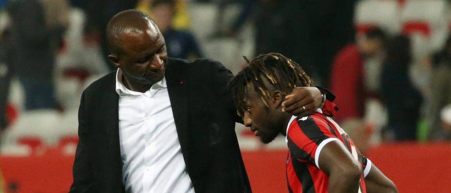 Patrick Vieira et Allan Saint-Maximin