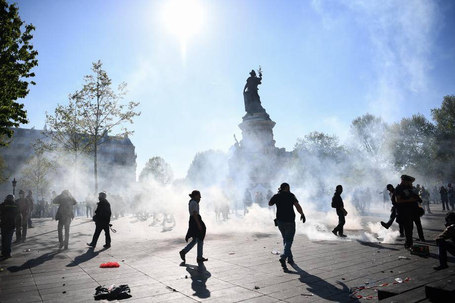 La place de la République à Paris ce samedi.