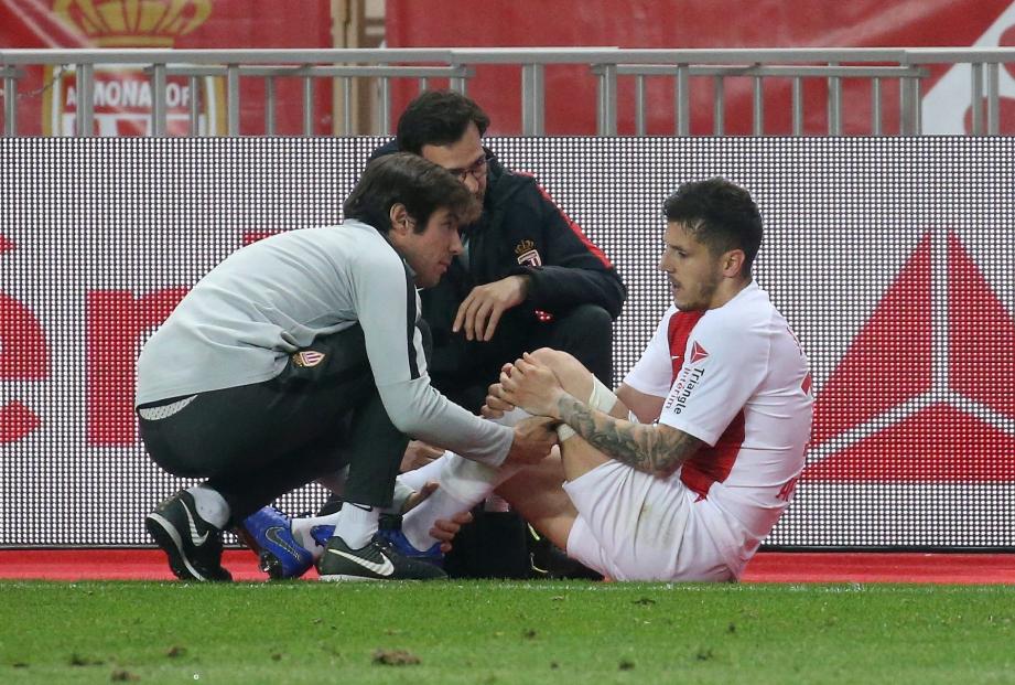 Stefan Jovetic est sorti sur blessure samedi lors du match contre Reims.