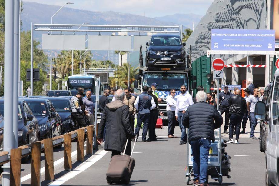 Les VTC ont bloqué l'aéroport de Nice en début de semaine. 