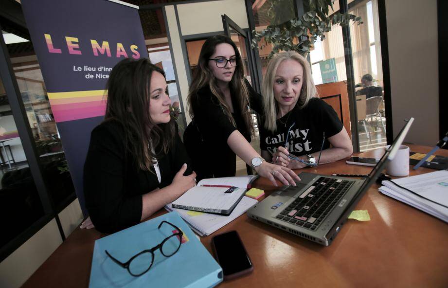 Marjorie Roubaud-Lubrano, Andréa Dousson et Sylvie Mignone, en charge du MAS Formation