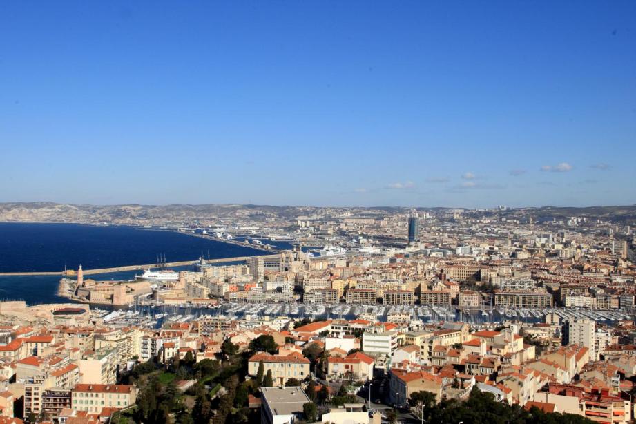 Vue générale de Marseille.