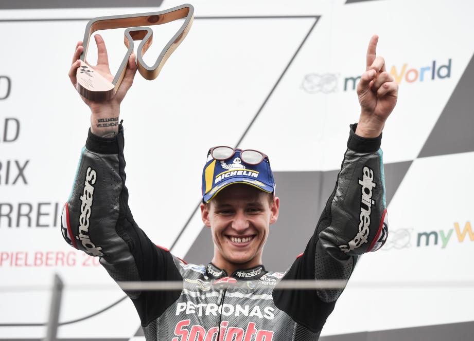 Un podium amplement mérité pour Fabio Quartararo.