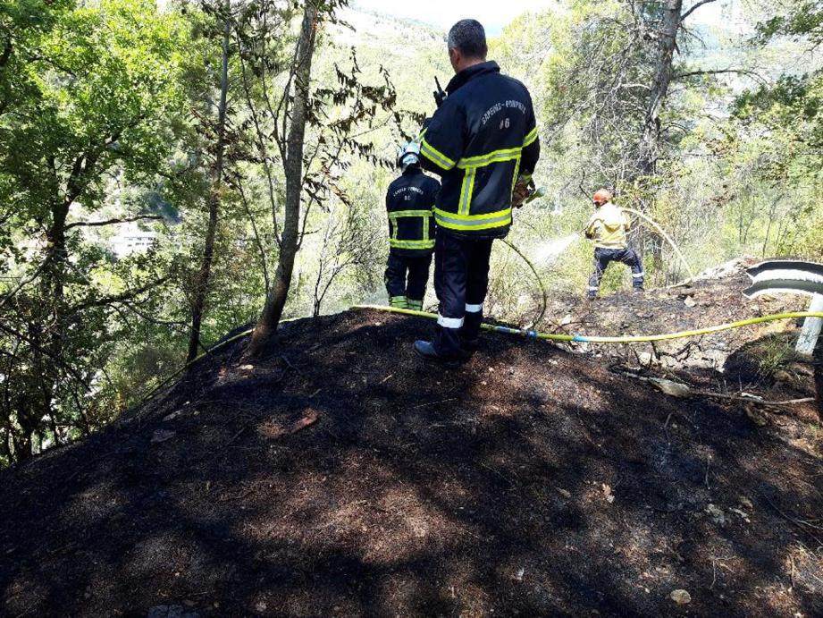 L'incendie de Peillon a été rapidement maîtrisé.