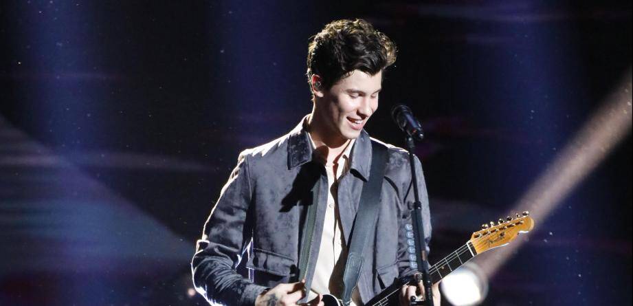 Shawn Mendes aux NRJ Music Awards à Cannes en 2018. 