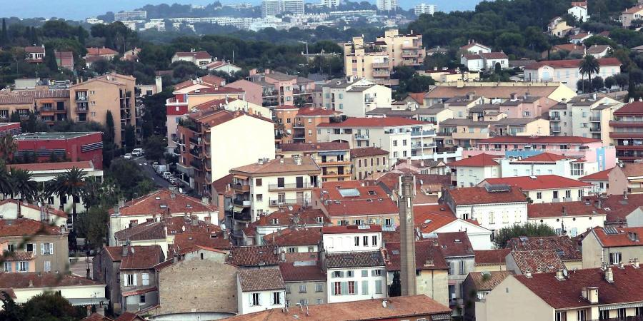 Vue aérienne sur Vallauris