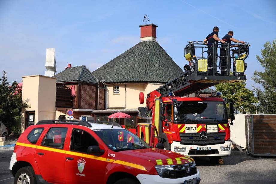 L'intervention des pompiers ce samedi..