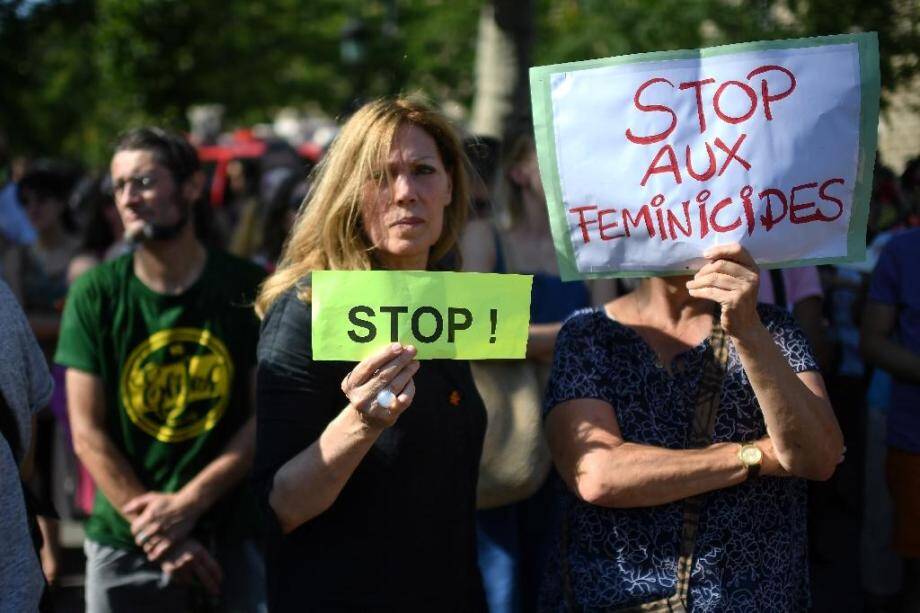 assemblement contre les féminicides à Paris le 6 juillet 2019. 