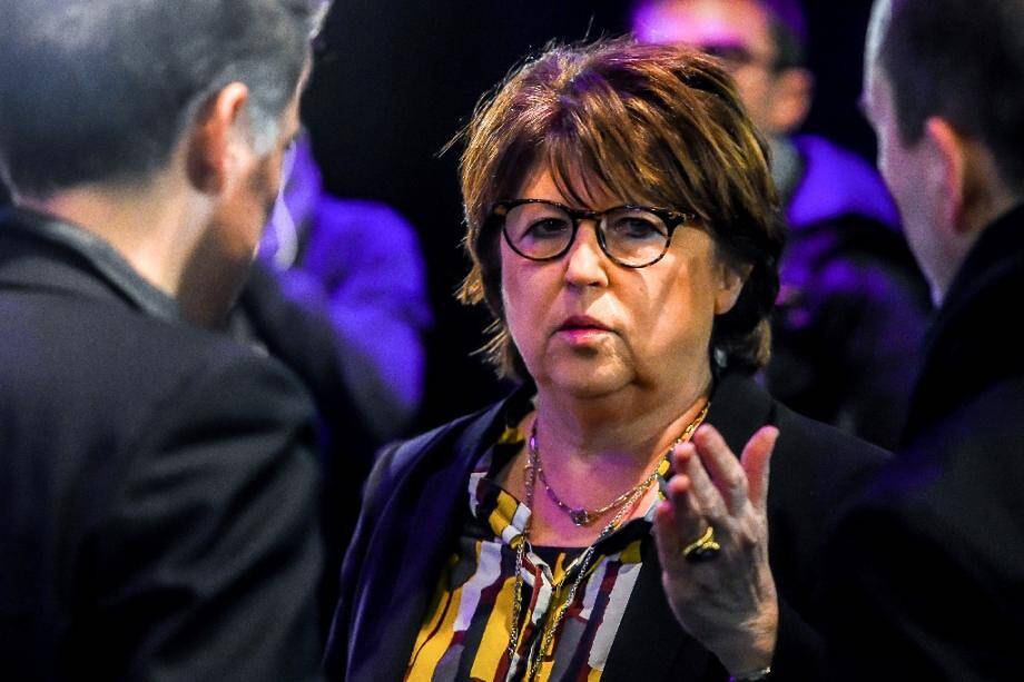 La maire de Lille Martine Aubry à Lille le 22 mars 2018.