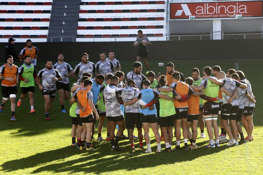 Lors de l'entraînement du RCT cette semaine. 