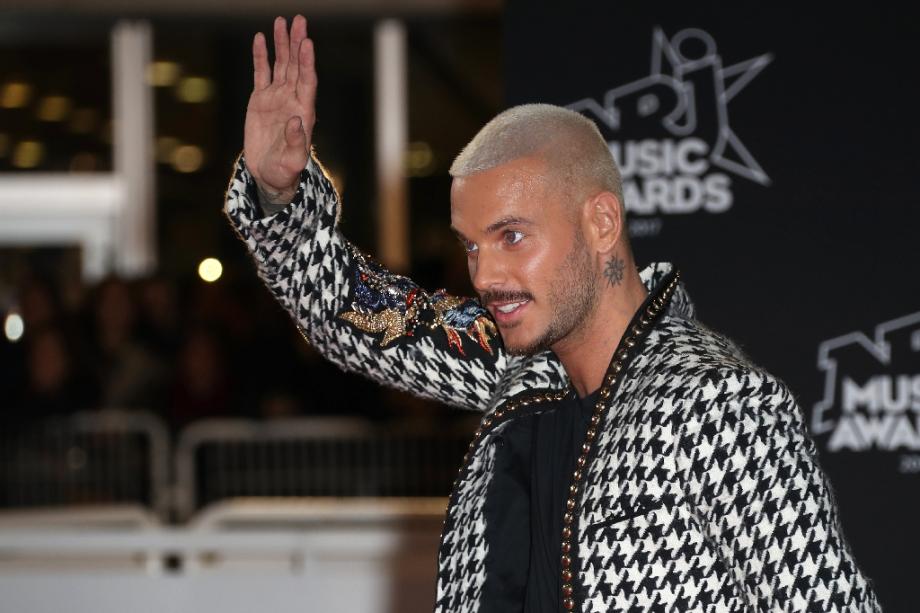 M. Pokora aux 19e NRJ music awards au Palais des Festivals de Cannes, le 4 novembre 2017. 