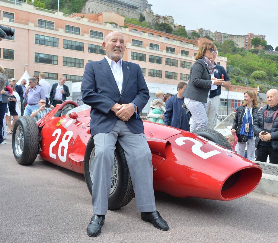 Stirling Moss avait retrouvé sa Maserati 250 F lors du Grand Prix de Monaco Historique 2016. (Photo Michael Alesi)