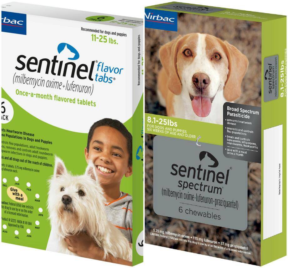 Sentinel Flavor Tablets For Dogs 26-50 Lbs Yellow Pharmacy