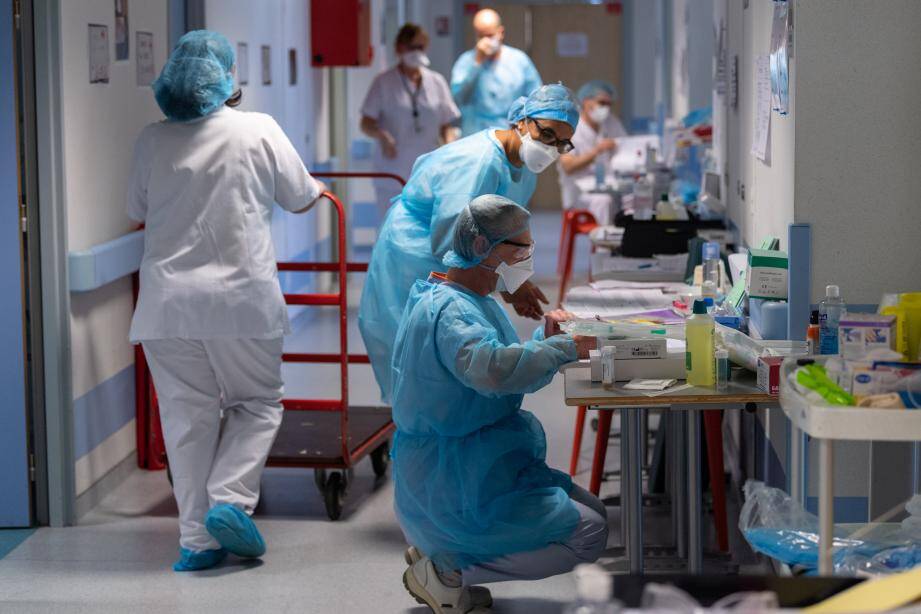 A l'hôpital Emile Muller à Mulhouse.