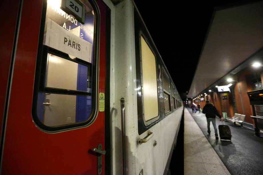 Les couchettes de la liaison Nice-Paris de retour dans deux ans.