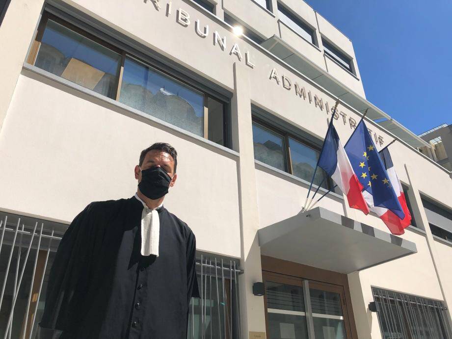 Me Hervé Letellier, avocat de la Ville, devant le tribunal administratif.