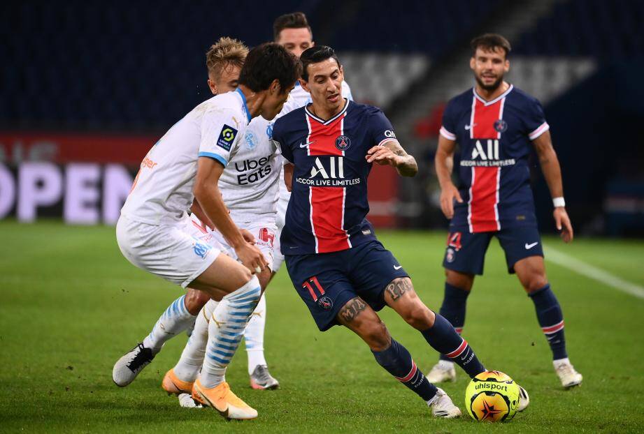Angel di Maria du PSG face à l'OM ce dimanche au Parc des Princes.