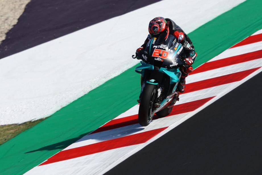 Le leader niçois du championnat MotoGP a signé le meilleur temps des premiers essais libres du GP de Saint-Marin, ce vendredi. 