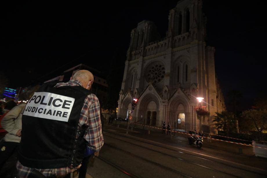 L'église Notre-Dame, jeudi soir.