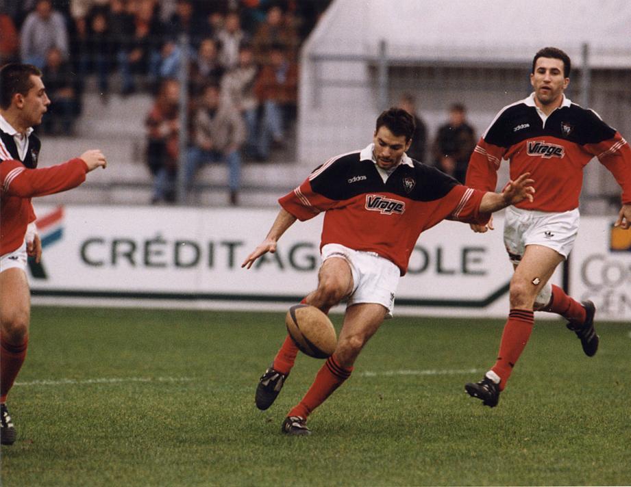 Christophe Dominici a porté le maillot du RCT de 1993 à 1997 avant de s’exiler au Stade Français avec lequel il décrochera cinq titres de champion de France.