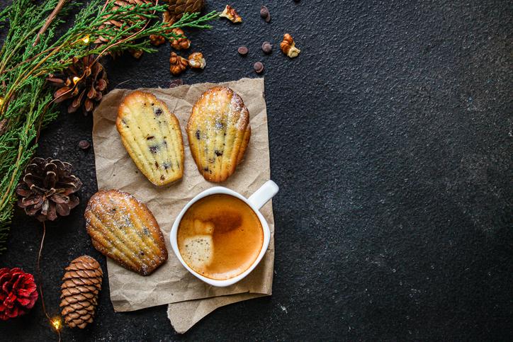 Madeleines miel, noisettes et pépites de chocolat