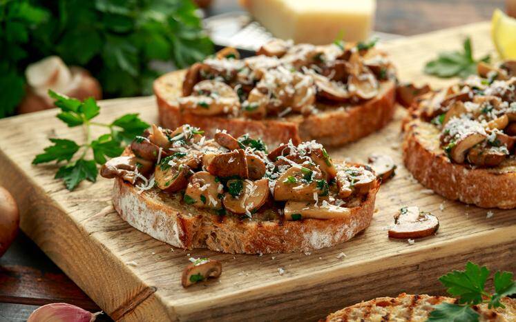 LA RECETTE DU JOUR. Bruschetta aux champignons