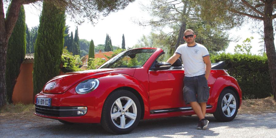 Auto Test Thomas prend l air en VW Coccinelle Cabriolet Monaco