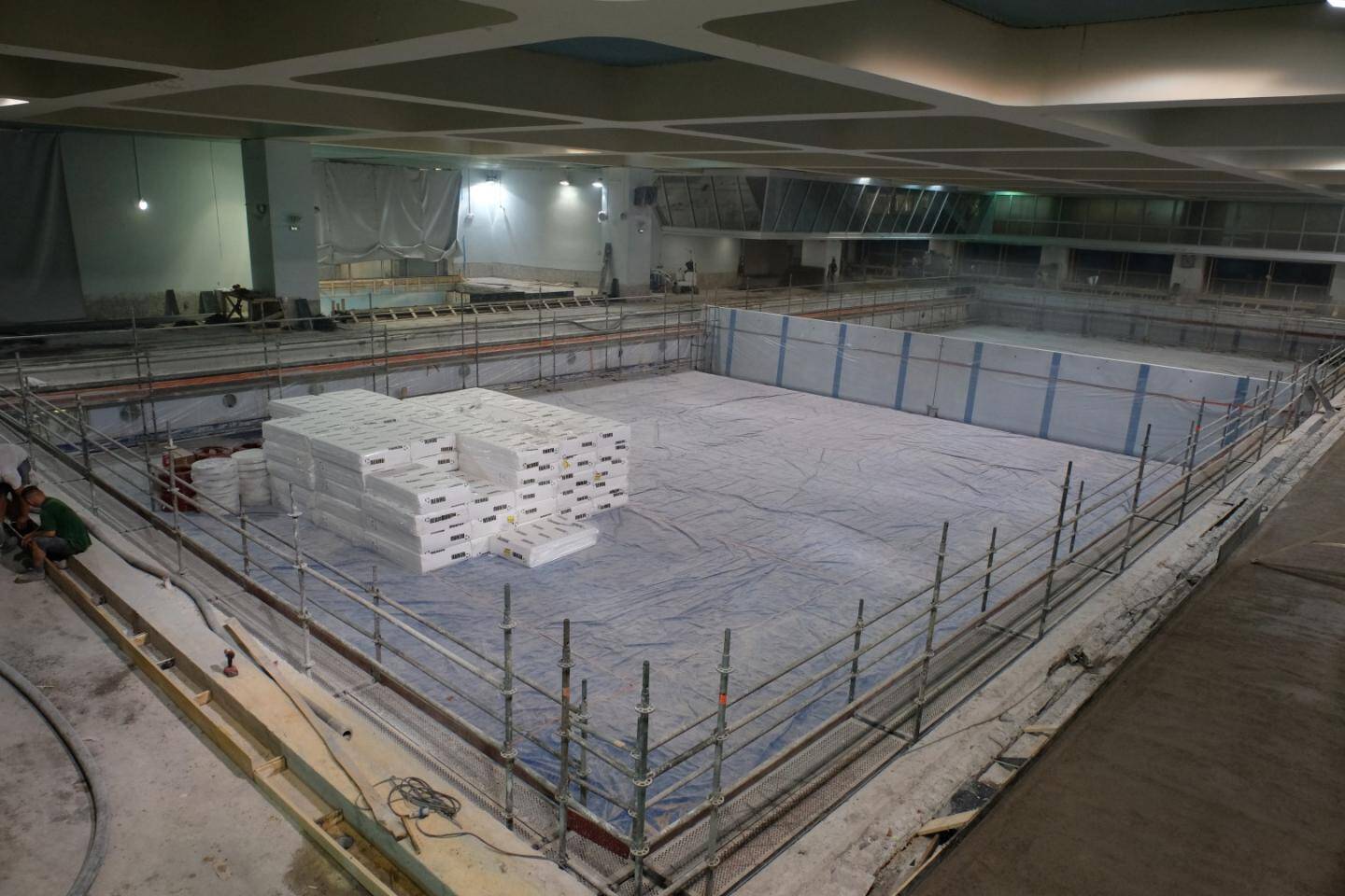 La rénovation de la piscine du