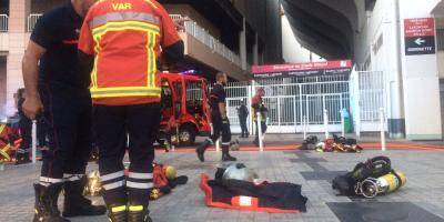 Incendie dans le parking Mayol à Toulon, dégagement de fumées spectaculaire