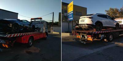 Ils bloquent totalement l'autoroute à Marseille avec des Lamborghini, leurs voitures saisies