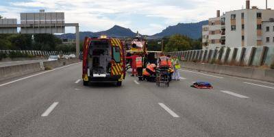 VIDEO. Grave accident entre une moto et une voiture sur l'A8 à Mandelieu