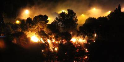 Images spectaculaires mais petit incendie sans conséquence la nuit dernière à Saint-Jean-Cap-Ferrat