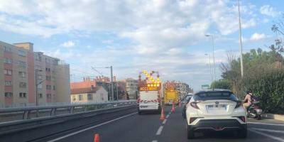 Un accident crée des perturbations sur la voie rapide de Nice ce mercredi matin