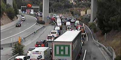 L'entrée de Saint-Isidore coupée sur l'A8 à Nice après un accident