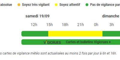 Attention, les Alpes-Maritimes placées en vigilance jaune orages ce samedi