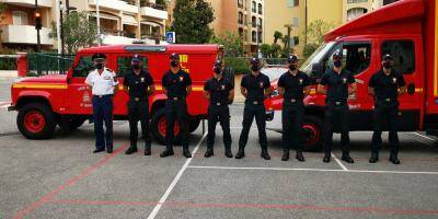 Un détachement de pompiers de Monaco envoyé en renfort à Castagniers