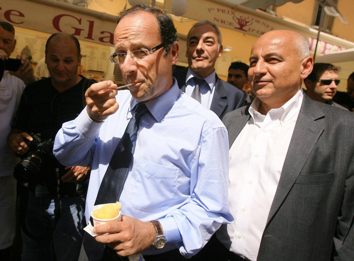 Hollande chez Fenocchio en 2011.