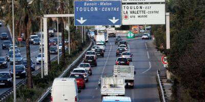 Un accident sur l'A57 à l'entrée de Toulon perturbe fortement la circulation