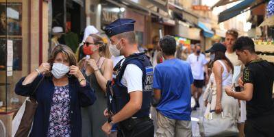 A Cannes, une brigade contrôle le respect du port du masque en ville