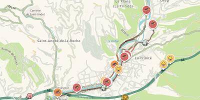 Un convoi exceptionnel bloqué sur la pénétrante du Paillon, le trafic très perturbé ce lundi matin