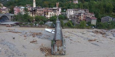 VIDEO. Les images vues du ciel de Roquebillière et La Bollène dévastées par les eaux