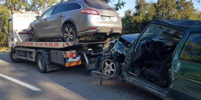 Deux blessés dont un grave dans une violente collision au petit matin près de Draguignan