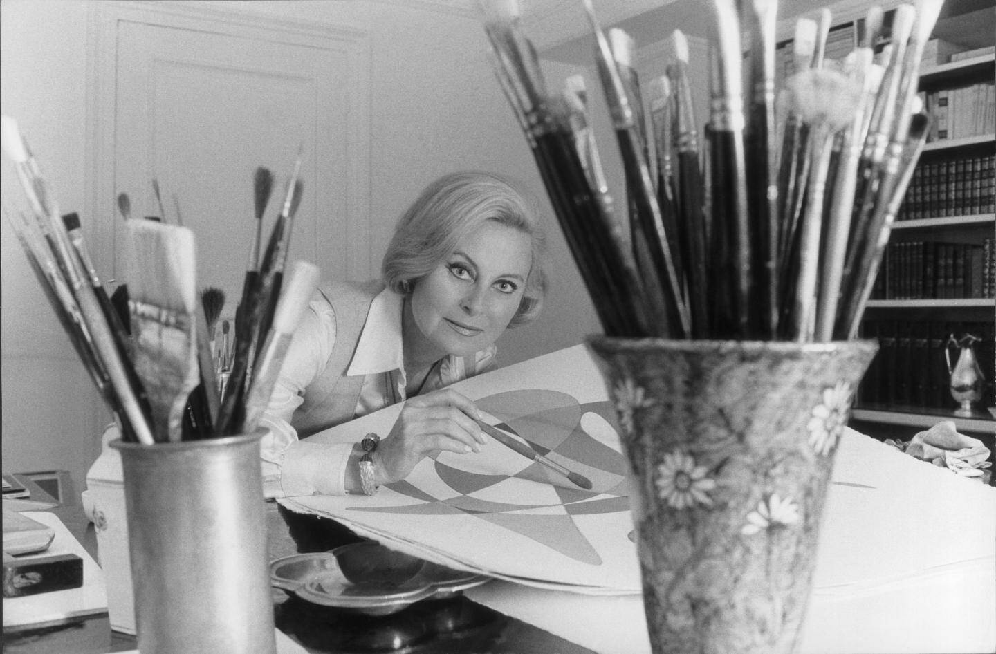 Michèle Morgan avait la passion de la peinture.