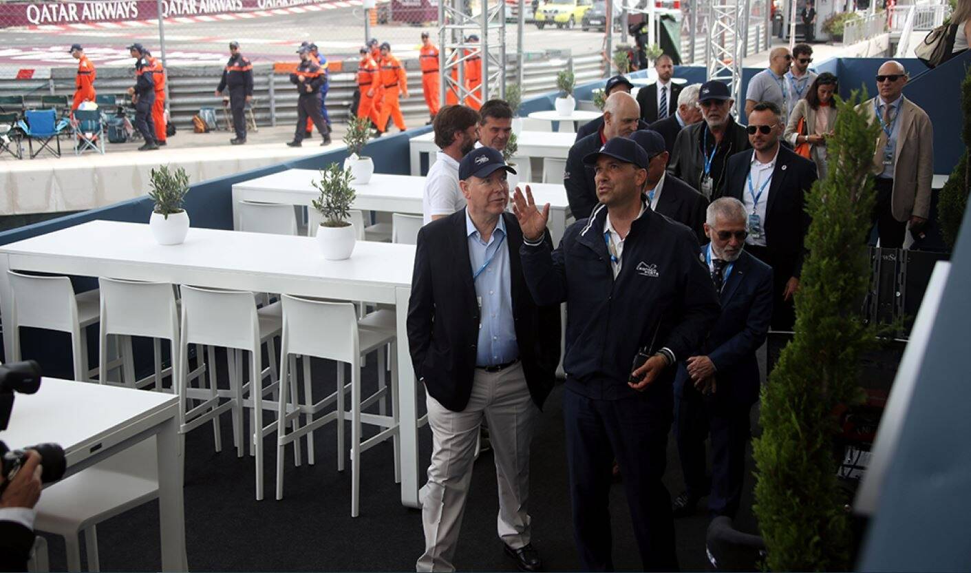Au 81e Grand Prix de Monaco, le prince Albert II a inauguré la nouvelle tribune flottante