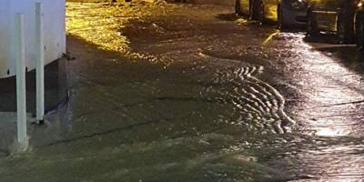 Une canalisation se rompt dans le quartier de l'Ilette à Antibes, inondation dans le secteur