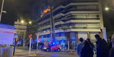 Un violent incendie ravage un appartement sur la Croisette à Cannes, l'immeuble évacué