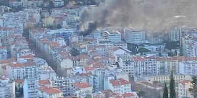 Un incendie se déclare en plein centre-ville de Nice ce mardi matin