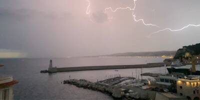 Déjà plus d'une centaine d'impacts de foudre relevés sur la Côte d'Azur, les Alpes-Maritimes en alerte jaune aux orages