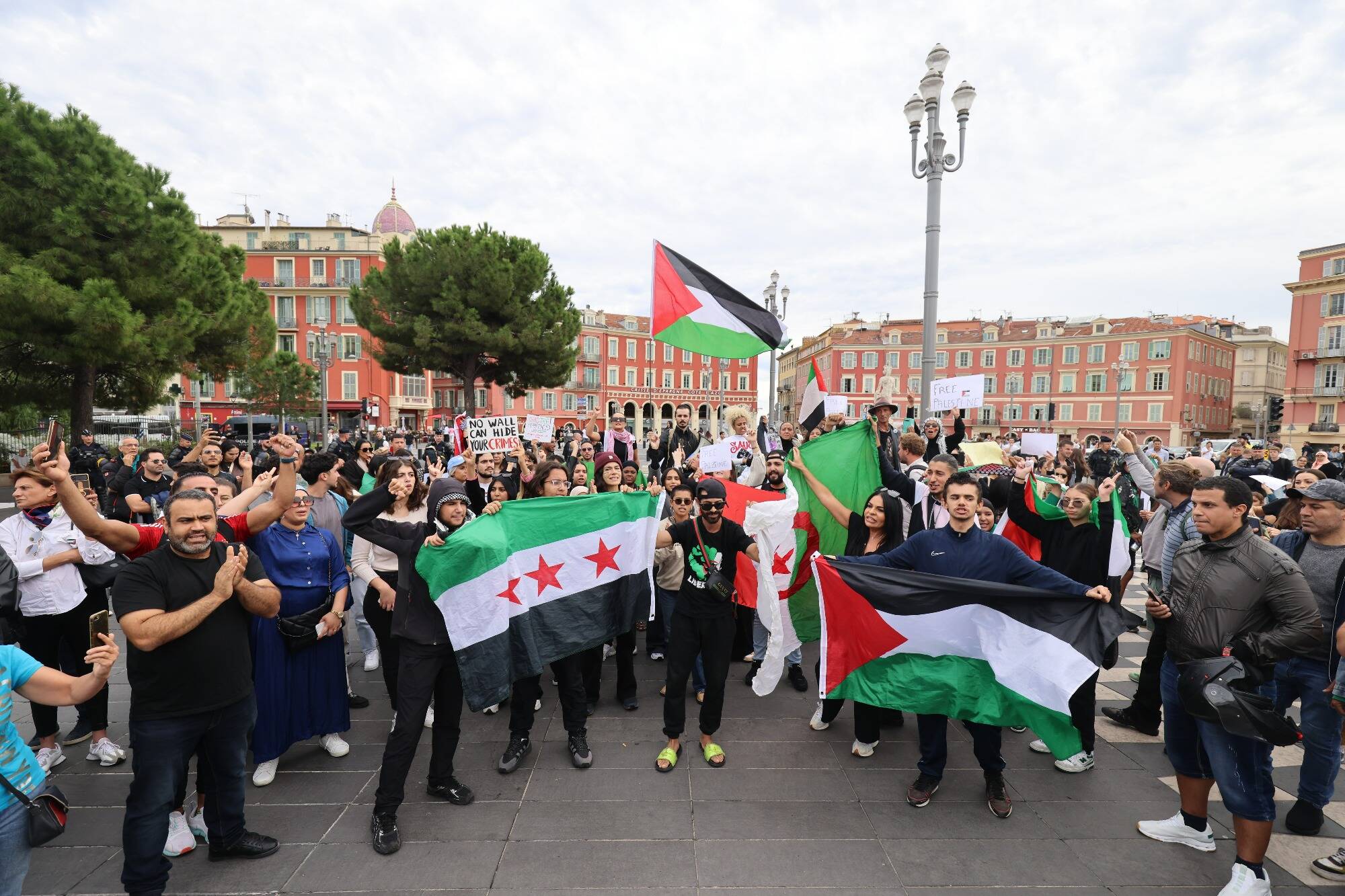 Nous sommes tous des Palestiniens: malgré l’interdiction du préfet, ils ont manifesté à Nice