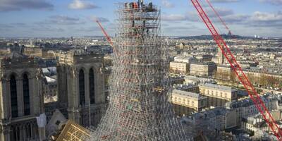 Le démontage de l'échafaudage de la flèche de Notre-Dame de Paris a commencé